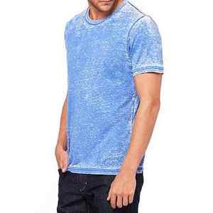 T-shirt vintage délavé à l'acide pour hommes 100% coton séchage rapide surdimensionné col rond Design tissu éponge T-Shirt blanc - Product Image 5