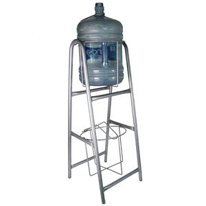 ODM funcional plegable de pie tipo de almacenamiento de agua/bebidas cocina diseñada uso doméstico doble portabotellas de acero Metal - Product Image 2