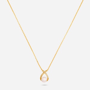 Collar de Plata 92.5 con Perla de Imitación 191275 para Regalo - Product Image 1
