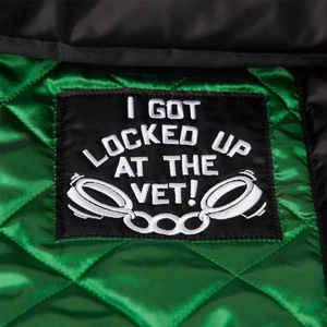 Nueva chaqueta Bomber Varsity de satén hecha a medida, venta al por mayor, chaquetas de béisbol de satén, estampado de sublimación Master Mason bordado - Product Image 6