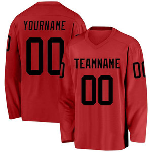 Maillots de hockey sur glace fabriqués sur mesure avec des détails en tissu quantité minimale de commande bas expédition dans le monde entier prix direct usine taille personnalisée ajustement garanti - Product Image 1