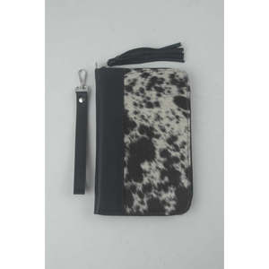 LAXURA Vintage Cowhide Leather <b>Purse</b> <b>RFID</b> Wallet Zipper Closure Polyester Lining Beautiful Flowers Available Short Long - Product Image 2