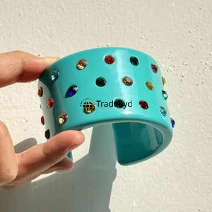 Elegant Office Wear Resin <b>Bangle</b> Stylish Handmade Daily Accessory by Tradebyd - Product Image 3