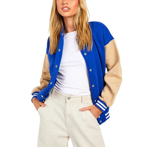 100% cuerpo de lana mangas de cuero Letterman Varsity chaqueta vintage béisbol Letterman Varsity chaqueta para mujer - Product Image 1