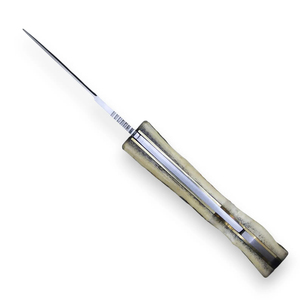 Couteau utilitaire pliant de poche en acier au carbone, couteau pliant artisanal en acier au carbone, marque privée, OEM - Product Image 2