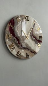 Reloj de pared de resina epoxi TOUCH, resina epoxi, sala de estar, muebles de calidad, decoración del hogar, reloj de pared personalizado, el mejor - Product Image 2