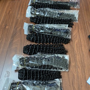 Vapeur noire cur cheveux vapeur vietnamienne cheveux bouclés machine d'extension de cheveux humains faisceaux de trame - Product Image 6