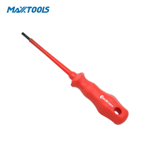 Jeu de tournevis Torx isolés de qualité industrielle VDE GS Maxxtools, 5 pièces, revêtement noir, poignée en PP, CR-V, magnétique, pour électriciens