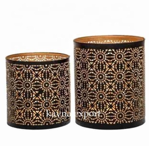 Porte-bougie votif en métal suspendu, forme cylindrique, décoration de Noël pour la maison, artisanat, finition mate, écologique - Product Image 4