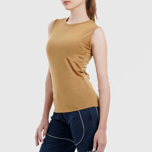 O Neck Knitted Casual Breathable High Quality Sleeveless Tank Top <b>Women's</b> 100% Cotton Quick Dry <b>Singlet</b> Outwear - Product Image 1