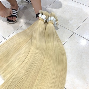 Extensiones de Cabello Vietnamita Rubio Virgen 100% Natural al Por Mayor, Cabello Liso en Trama Individual, de 6 a 40 Pulgadas, Gran Stock - Product Image 6