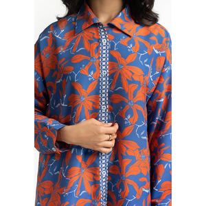 Conjunto de 2 Piezas Casual para Club, Modelo IPST-44509, Satinado, Poliéster Cambray Estampado, Shorts para Primavera/Verano, Talla 3XL - Product Image 5