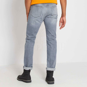Pantalones Rectos de Mezclilla para Hombre, Diseño Personalizado OEM, Estilo Hip Hop, Color Sólido, Transpirables, Talla Mediana, Temporada de Primavera, Precio Bajo, Venta en Línea - Product Image 3