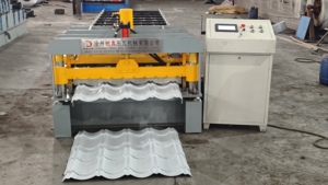 Machine de formage à froid de tuiles métalliques trapézoïdales IBR monocouche, machine de fabrication de tôles d'<span class=keywords><strong>acier</strong></span> pour toiture - Product Image 3