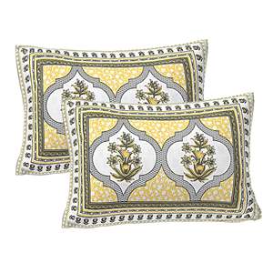 Juego de Sábanas de Algodón de 240 Hilos con Estampado Floral Amarillo para Cama Doble, con 2 Fundas de Almohada, 3 Piezas, Edredón para Uso Doméstico, Suave y Cómodo - Product Image 3