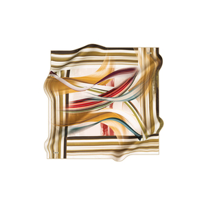 Écharpe en satin vintage de créateur avec motif logo pour le printemps, l'été et l'automne - Product Image 1