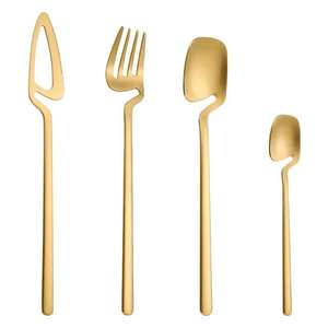 ชุดช้อนส้อมสีรุ้งที่มีความเงางามหลากสีมอบทั้งความทนทานและเสน่ห์ในการตกแต่งในอุดมคติ - Product Image 2