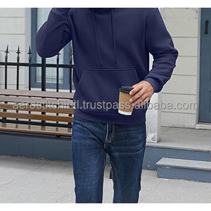 Wholesale Custom 100% Cotton Pullover Sweatshirt for <b>Men</b> | Athletic Streetwear <b>Hoodie</b> for Gym, Running & Outdoor Training - Product Image 5