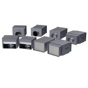 SBC-3 PLUS 125 EEC Low-profile <strong>inline</strong> Cabinet <strong>fan</strong> In Soundproof <strong>box</strong> With Circular Flanges, EC Motor, IP44 Class B Insulation; - Product Image 3