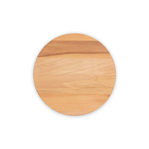 Planche à découper en bois de hêtre de 25 cm de diamètre, planche à découper ronde en bois massif pour la préparation en cuisine, le service, les restaurants et la restauration - Product Image 1