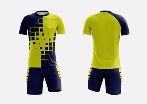 Ensemble de maillots de football américain premium pour hommes et enfants Nouveau kit de football adulte avec caractéristiques absorbantes Nouveau kit de football adulte - Product Image 2