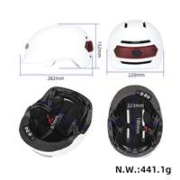 Casco Inteligente con Luz y Altavoz para Ciclismo Urbano, Modelo Z005 Blanco Mate, con Bluetooth, IA y Señalización de Giro