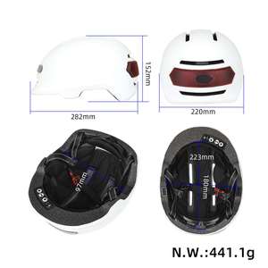 Matte White Z005 Voice <b>Light</b> Helmet City Commuter Speaker Headset Bike Bt Smart AI Scooter Helmet With Turn Signal <b>Light</b> - Product Image 2