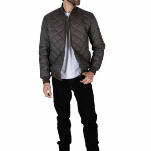Blouson aviateur pour homme, doublure intérieure rembourrée, manches longues, vêtement d'extérieur d'hiver conçu pour la chaleur et le confort de la mode urbaine, pas cher - Product Image 2