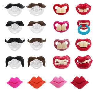 Bé Silicone núm vú hài hước <span class=keywords><strong>moustache</strong></span> hình dạng môi núm vú giả núm vú teethers Toddler pacy chỉnh hình răng núm vú giả - Product Image 1