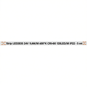 Bande LED2835 24V 14,4W/M 6000K CRI>80 120LED/M IP22 - 5 m - Product Image 3