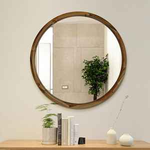 Espejo de mosaico de plata, espejo de mosaico redondo - Product Image 2