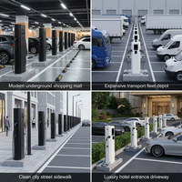 Cargador de Vehículos Eléctricos de Nivel 2 de 44 kW, Estación de Carga Rápida Comercial, Cargador Inteligente OCPP para Automóviles, 22 kW Tipo 2, 4G, 7 kW Monofásico