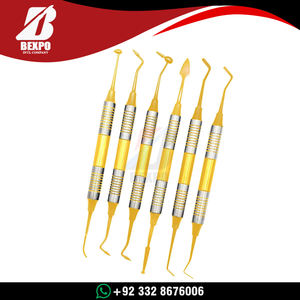 Instrumentos de Acero Inoxidable de Alta Calidad, Juego de 6 Instrumentos Manuales para Restauración Dental - Product Image 4