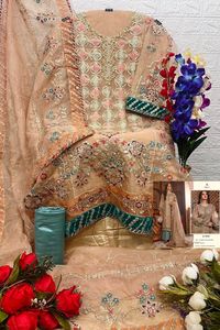 Nouveau 2023 dernière Collection Pure Organza broderie et travail manuel Salwar Kameez avec Dupatta approvisionnement en gros d'usine - Product Image 4