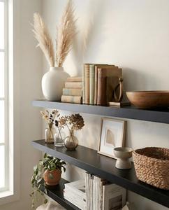 Estantes Flotantes de Madera Hechos a Mano con Forma Rectangular, Suministro Indio, Decoración de Pared de Bajo Precio, Estante de Pared Colgante para Navidad - Product Image 2