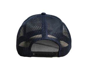 Customizable Embroidered Logo <b>Navy</b> Mesh Trucker <b>Hat</b>, Middle Profile by Vietnam Manufacturer, Sporty & Energetic Daily Outfit - Product Image 4
