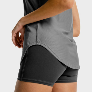 Pantalones de Yoga Deportivos Ligeros para Mujer, Camisetas de Gimnasio con Espalda Cruzada, Ropa Deportiva para Correr, Hacer Ejercicio, Fitness, Deporte, Poliéster/Nailon - Product Image 5