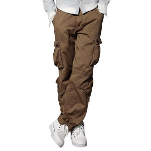 Pantalones Cargo de Algodón 100% para Hombre, Modelo 2026, Corte Ajustado, Casuales, Color Personalizado, Transpirables, Venta al Por Mayor - Product Image 1