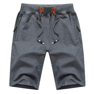 Shorts pour hommes de couleur unie, taille élastique mi-haute, en toile de haute qualité, respirants, séchage rapide, vêtements de sport décontractés, style streetwear, printemps - Product Image 1