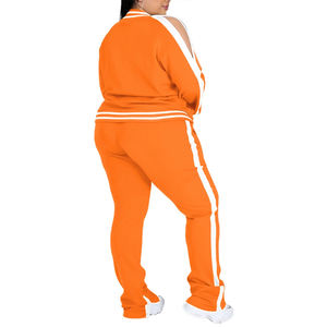 Último diseño de ropa para correr, chándal de talla grande para mujer, ropa de calle de algodón 100% superventas, chándal de talla grande para mujer - Product Image 6