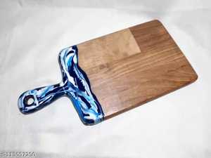 Planche à découper en bois et résine au design unique Planche à découper Cuisine Produits en bambou personnalisés de l'artisanat de l'adresse de l'exportateur indien - Product Image 3