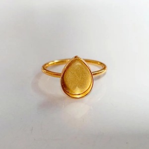 Base de Anillo de Plata de Ley 925 de Alta Calidad, Forma de Pera, de 6x4 mm a 15x20 mm, Lisa, para Cabujón de Resina, Joyería DIY - Product Image 6