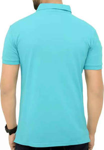 Unisex 100% algodón para Polos para correr deportes logotipo personalizado antiarrugas patrón sólido tejido de punto talla de hombre - Product Image 4