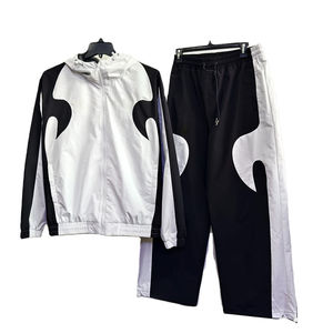 Conjunto de chaqueta cortavientos última moda ropa de calle conjunto cortavientos para Hombre Nuevo diseño personalizado chándales a prueba de viento para hombre - Product Image 4