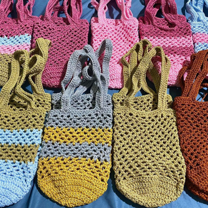 Women's Crochet Bag Knitted Shoulder Crossbody Handbags Aesthetic Shopping Bag <b>Cute</b> <b>Purses</b> Crocheted Bag OEM Made in Vietnam - Product Image 5