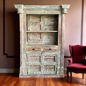 Étagère à livres en bois sur pied pour salon, installation gain de place - Product Image 2