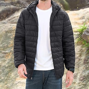 Chaqueta al por Mayor para Hombre, Talla Grande, Cortavientos, Chaqueta de Moda, Chaqueta de Burbuja, Tela de Poliéster, Chaqueta Inflable - Product Image 3