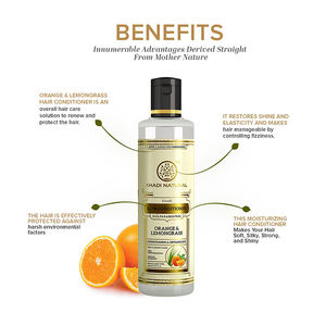 Khadi Revitalisant capillaire naturel à base de plantes à l'orange et à la citronnelle-Sans sls et sans parabène-210 - Product Image 4