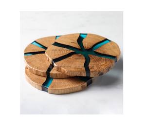 Bar Home Creative <b>Marble</b> Splicing Acacia Wooden <b>Placemat</b> Round Best Coaster Customize Cup Best Coaster by STAR CRAFTS INDIA - Product Image 4