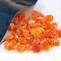 Rodajas de Papaya Seca Orgánica de Alta Calidad, Dulces, Secadas al Azúcar, envasadas al Vacío a Granel, Sin OMG, para Exportación
